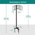 Garden Hose Holder, Water Hose Stand Freestanding Metal Hose Hanger, Detachable Heavy Duty Hose