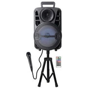 8" Fully Amplified Multimedia  Portable Bluetooth Speaker Louder With Microphone
