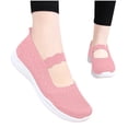 thumbnail image 3 of Kukoosong Womens Comfort Shoes Cloth Shoes for Women New Mesh Breathable Comfortable Soft Bottom Non-Slip Flats Flat Shoes Women Pink 40, 3 of 3