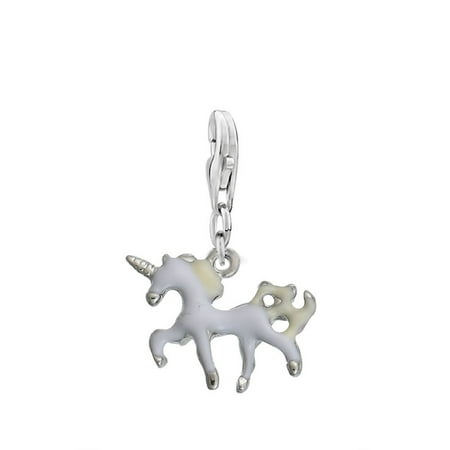 Horse Charms Pendants - Clip on Unicorn Horse Pendant Lobster Clasp Charm for Bracelets or Necklace