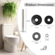 thumbnail image 3 of 4PCS Universal Toilet Tank to Bowl Gasket, Toilet Tank to Bowl Bolts Repair Kit,Stainless Bolts, Ru, 3 of 5