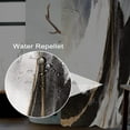 thumbnail image 6 of White Black Abstract Marble Stone Fabric Shower Curtain Ink Painting Gold Sand Waterproof Cloth Shower Curtains for Bathroom Modern Watercolor Decoration with Hooks 72x72 inches, 6 of 8