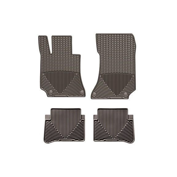 WeatherTech All-Weather Floor Mats compatible with Mercedes AMG E 63 S, E-Class - 1st & 2nd Row, Cocoa