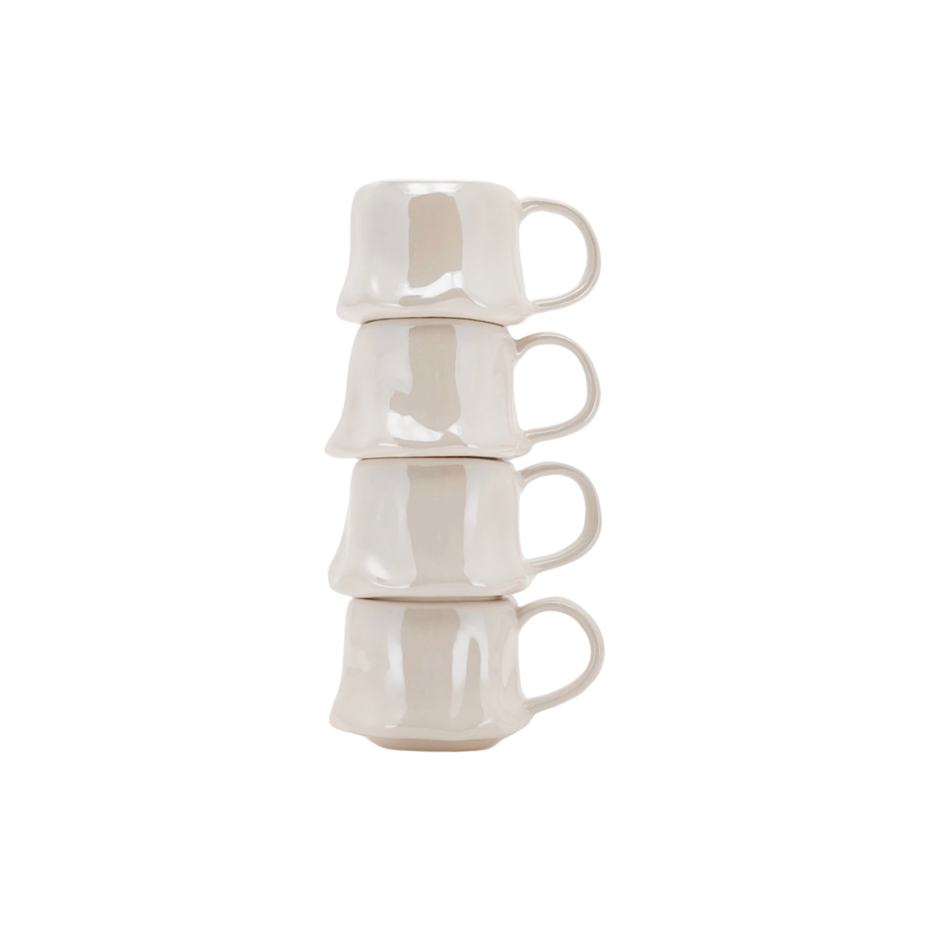 Way To Celebrate Halloween Ghost Espresso Mug Set, 4 oz, Stackable Set