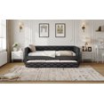 thumbnail image 5 of Newest Full XL Size Upholstered Daybed with Trundle , LED, Black, 5 of 9