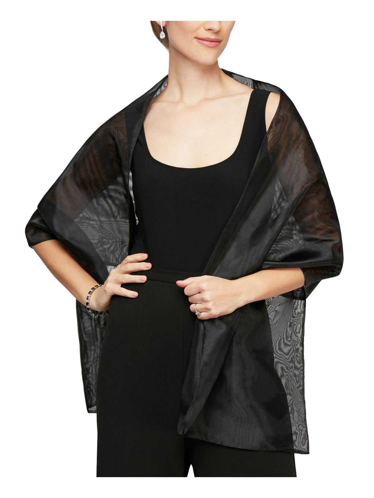 sheer black shawls wraps
