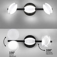 thumbnail image 3 of Bathroom Light Fixtures,3 Light Bathroom Vanity Light,330° Adjustable Vanity Lights,3 Colors Temperature Bathroom Lighting Fixtures over Mirror,Farmhouse Matte Black Wall Lights for Bedrooms, 3 of 8