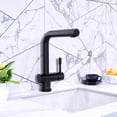 thumbnail image 2 of Lulani Nassau Stainless Steel 1-Handle Pull-Out Kitchen Faucet (No Spray Feature) - Steel Black, 2 of 8