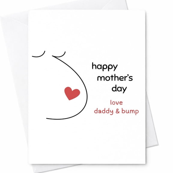 Expecting Mother's Day Card From Baby To Pregnant Wife
