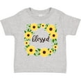 thumbnail image 3 of Inktastic Blessed Sunflower Wreath Girls Toddler T-Shirt, 3 of 5