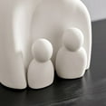 thumbnail image 4 of Danya B. Hans Cream Abstract Nesting Three Piece Family of 4 Decorative Accent Matte Ceramic Sculpture Figure Set, 4 of 8
