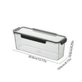 thumbnail image 3 of Space Efficient Long Food Storage Container for Refrigerator - Clear Airtight Kitchen Organizer with Lid Stackable Dishwasher Safe Food Grade Plastic, 3 of 6