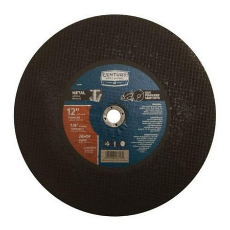 UPC: 0081838087180 | Century Drill & Tool 8718 Abrasive Saw Blades High Speed – 12 x 0.125 in. x 20 mm