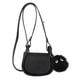 thumbnail image 4 of Bolso bandolera, riñonera, regalo moderno para San Valentín, vacaciones en la playa, bolsos para las axilas. Negro, 4 of 9