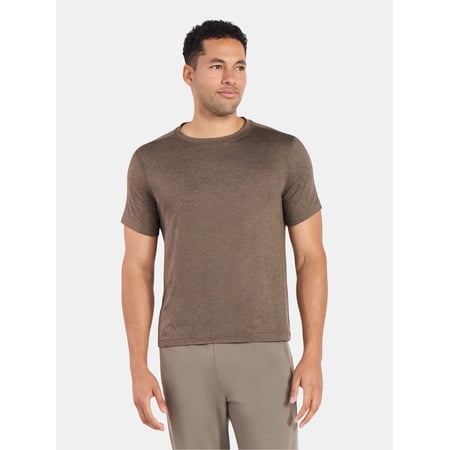 Athletic Works Men's and Big & Tall Men's Soft ButterCore Tee with Short Sleeves, Sizes S-5XL