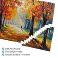 thumbnail image 3 of 1000 PCS Fall Path - 1000 Piece Charm jigsaw puzzles,Adult Stress Relief Puzzle,Oil Painting Style scenery Wooden Puzzle for Home Wall decor,Ideal for Relaxation and Family Fun, 3 of 6
