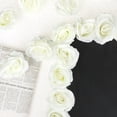 thumbnail image 3 of Unique Bargains 25 Pcs Roses Artificial Flowers Silk Fake Roses White, 3 of 5