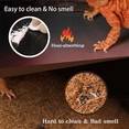 thumbnail image 4 of 4X Reptile Mat,Reptile Terrarium Substrate Liner for Leopard Gecko, Lizard,Snake,Reptile Flooring 18x36 Inch Black, 4 of 8