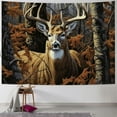thumbnail image 2 of BCIIG Camo Buck Deer Fleece Blanket for Bed, Queen Size Woodland Fleece Throw Blanket for Men, Women and Kids - Super Soft Plush Deer Blanket Throw, Queen size blanket 50x40inch, 2 of 7