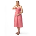 thumbnail image 3 of Ingrid & Isabel For Every Belly Women's Maternity Gingham Woven Dress, Size S-XXL, 3 of 9