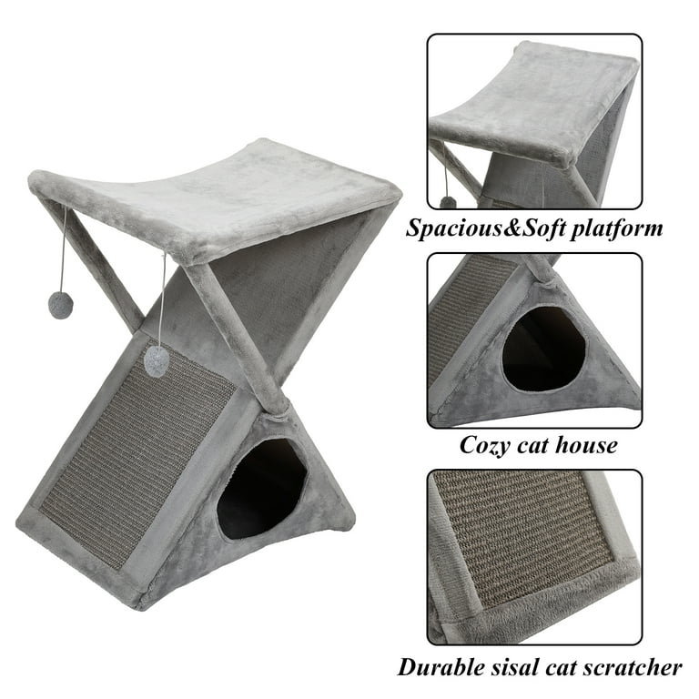 Foldable cat tower sales