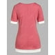 thumbnail image 3 of Recorte de tamaño más roto 2 en 1 camiseta Rosegal  Camisetas tallas grandes, 3 of 5