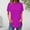 Hot Pink women's short sleeve t-shirt a1, variant on Women's Short Sleeve T-Shirts Casual Basic Tees Round Neck Curved Hem Solid Color Tops Everyday Comfort Summer Fashion Clothes, Pink S