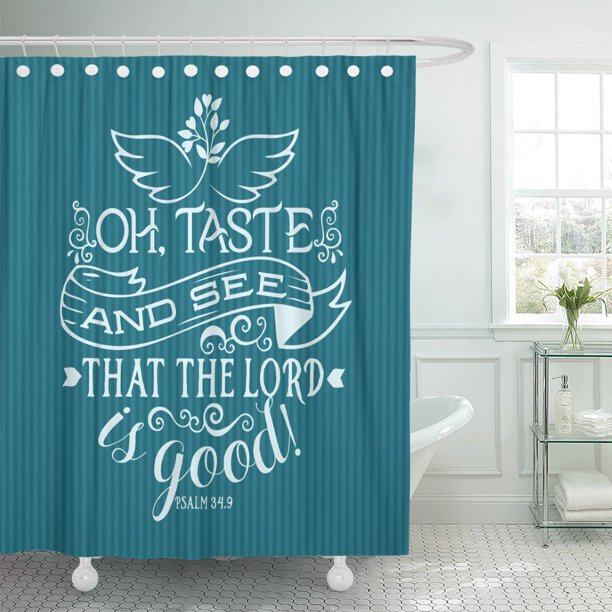PKNMT Bible Lettering Christian Oh Taste and See That The Shower
