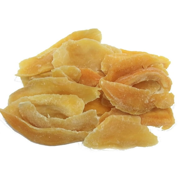 Natural Dried Mango Slices by Its Delish, 1 lb Bulk Candied Dried Fruit Low Sugar & No Color Added