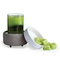 thumbnail image 2 of CANDLE WARMERS ETC 2-in-1 Candle and Fragrance Warmer, Gray Texture, 2 of 6