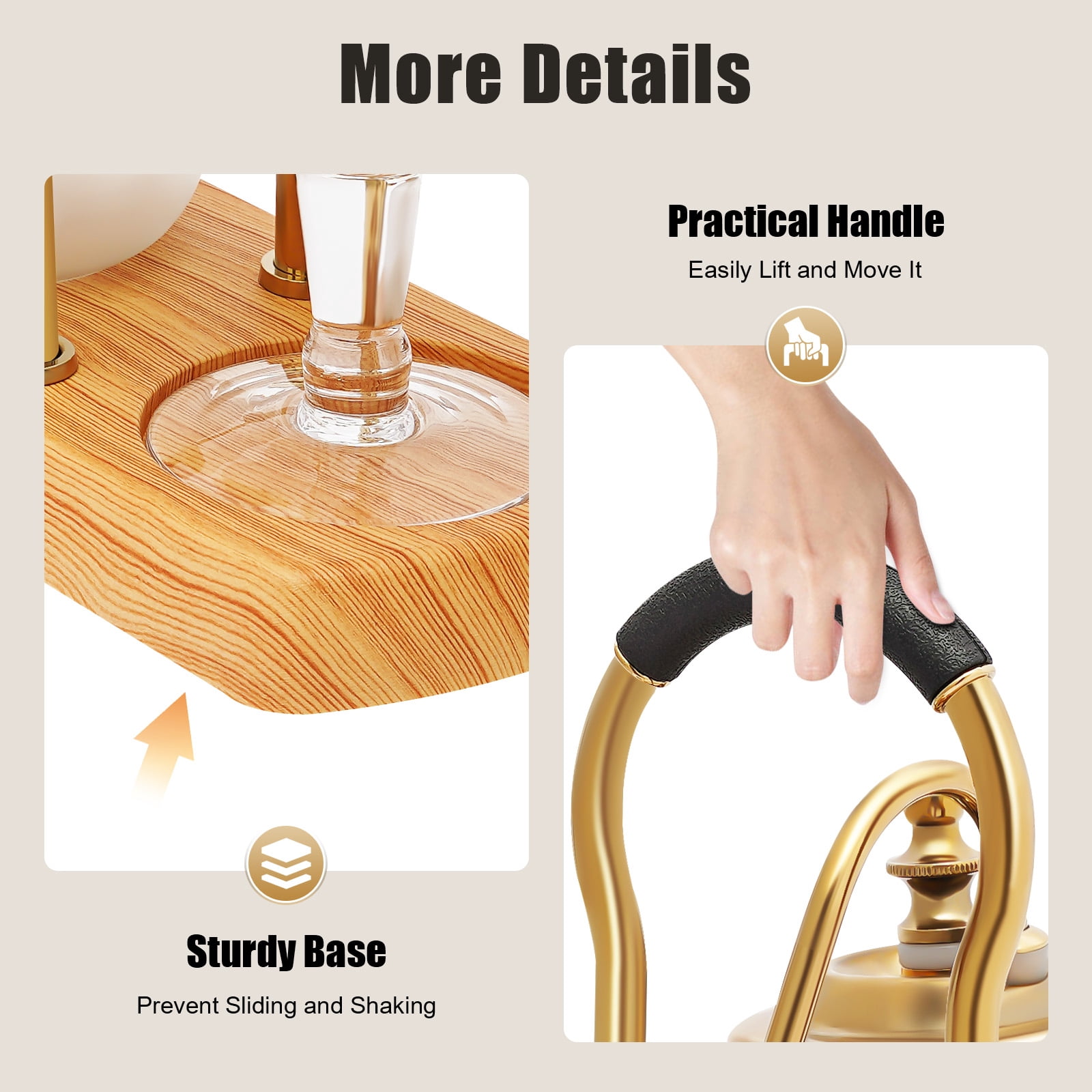 ChicHomey Golden Siphon Coffee Maker, Retro Balance Siphon Coffee Maker,Gravity Brewing,Free-Standing Mount Type,For kitchens, coffee shops