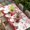Red White, variant on Valentine's Day Table Cloths for 6 Foot Rectangle Tables, Red Gnomes Loves Roses Romantic Beige Patio Waterproof Elastic Fitted Tablecloths, Washable Rectangular Table Cover for Camping