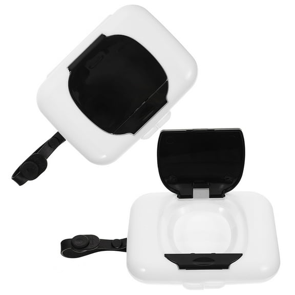 ibasenice  Portable Wipe Dispenser Multi-Color Silicone PP for Easy Travel Use 2Pcs