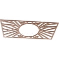 thumbnail image 2 of 34"W x 17"H x 12 5/8"ID x 3/8"T Hoover Wood Fretwork Pierced Ceiling Medallion, Wood (Paint Grade), 2 of 3