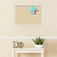 thumbnail image 3 of PinPix ArtToFrames 26x18 Custom Cork Bulletin Board    Poster Board Has a Fabric Style Canvas Finish, Framed in Satin White Frame (PinPix-263), 3 of 5