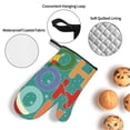 thumbnail image 3 of Daiia Ho Ho Ho Pattern Oven Mitts and Pot Holders 4 pcs Set,High Heat Resistant 500 Degree Extra Thicken Long Kitchen Cotton Oven Glove, 3 of 6