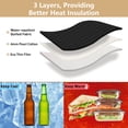 thumbnail image 4 of Newspapers Collage Insulated Lunch Bag Reusable Quilted Lunch Box Waterproof Leakproof Lunch Container, 4 of 7