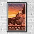 thumbnail image 2 of Acadia National Park Vintage Travel Poster / Postcard WPA Style, 2 of 4
