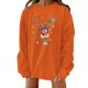 thumbnail image 1 of Moda Mujer Casual Navidad Imprimir O-cuello Manga larga Sudadera Tops Blusa Pompotops gfhjh9632, 1 of 4