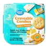 Great Value Craveable Combos Pepper Jack & Colby Jack Cheeses with Crackers, 1.5 oz, 3 Count