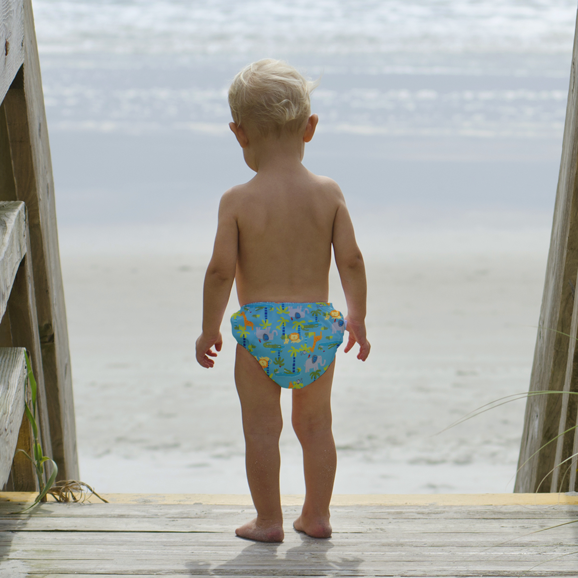 i play. Baby and Toddler Boys Snap Reusable Absorbent Swim Diaper