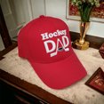 thumbnail image 2 of Hockey Dad Hat - Red, 2 of 3