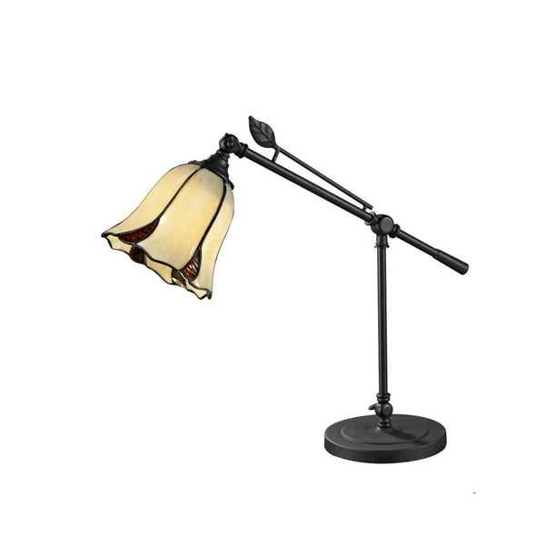 19 Gold Shade Dark Bronze San Antonio Mini Hand Rolled Art Glass Table Lamp Com Gold Shade Dark Bronze San Antonio Mini, Lamp Shades San Antonio