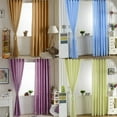 thumbnail image 3 of Yesbay Curtain Window Curtain No Odor Comfortable Rod Through Curtain Room Darkening Window Curtain for Bedroom, 3 of 8
