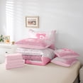 thumbnail image 6 of Castle Fairy 7-Piece Twin Bedding Set - Monogram E, Cute Bow (Ombre Glitter Print, Set 2), 6 of 8