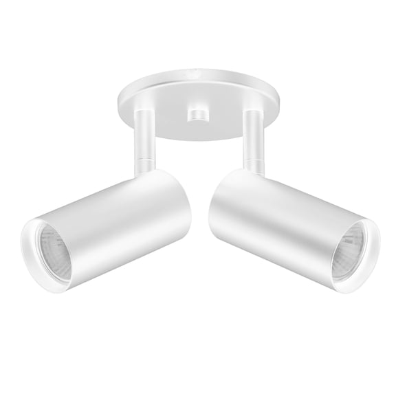 Dainolite 2 Light Spot Light in Matte White