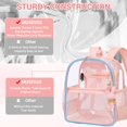 thumbnail image 4 of Mochila Transparente MUSEVOS Aprobada para Estadios 30x30x15 cm Rosa, 4 of 9