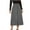 Gray, variant on yillto Womens Corduroy Skirts High Waist a Lined Slim Button Midi Skirt Ladies Solid Color Dress
