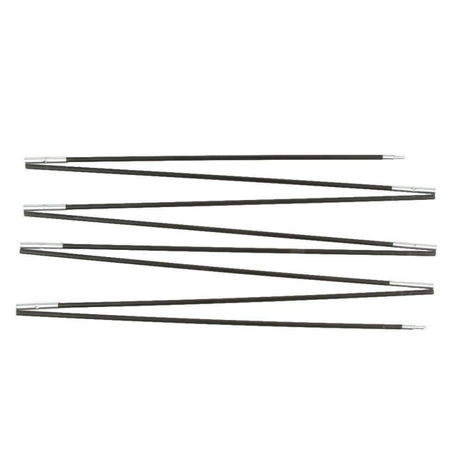 ziyahi Kit de Tente Extérieure Mât de Tente en Fibre de Verre Mât de Bâche Réglable Kit de Mât de Bâche pour Randonnée Camping 2 Mâtx 8 Sections Chacun
