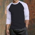 thumbnail image 6 of Men's Casual Printed Long Sleeve T-Shirt, Soft Polyester Spandex Blend Tee, Round Neck, Regular Fit, Stretch, Breathable, Lightweight for Daily Wear, Spring, Summer, | Zenithor,White M, 6 of 6